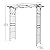 YITAHOME Metal Garden Arbor, 81" Garden Arch for Climbing Plants Outdoor, Wedding Arches for Ceremony Decor, Lawn, Patio, Backyard