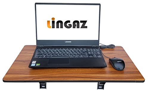 LINGAZ Engineered Wood Wall Mounted Table/Multi-Purpose Table/Laptop Table/Study Table/Computer Table/Office Table/Foldable Table/Writing Desk/Work... - Image 4