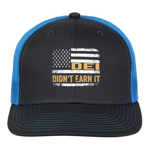Didn't Earn It Mesh Snapback Hats for Men Fashion Girls Trucker Cap