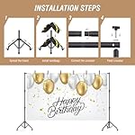 Backdrop Stand with Wheels 10x7.5Ft (WxH), Photo Backdrop Stand Easy to Move,Heavy Duty Back Drop Adjustable Stand for Parties,Banner Stand Photography and Video Studios - Image 3
