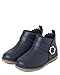 Gymboree,and Toddler Faux Leather Booties Ankle Boot,Navy,6 Toddler