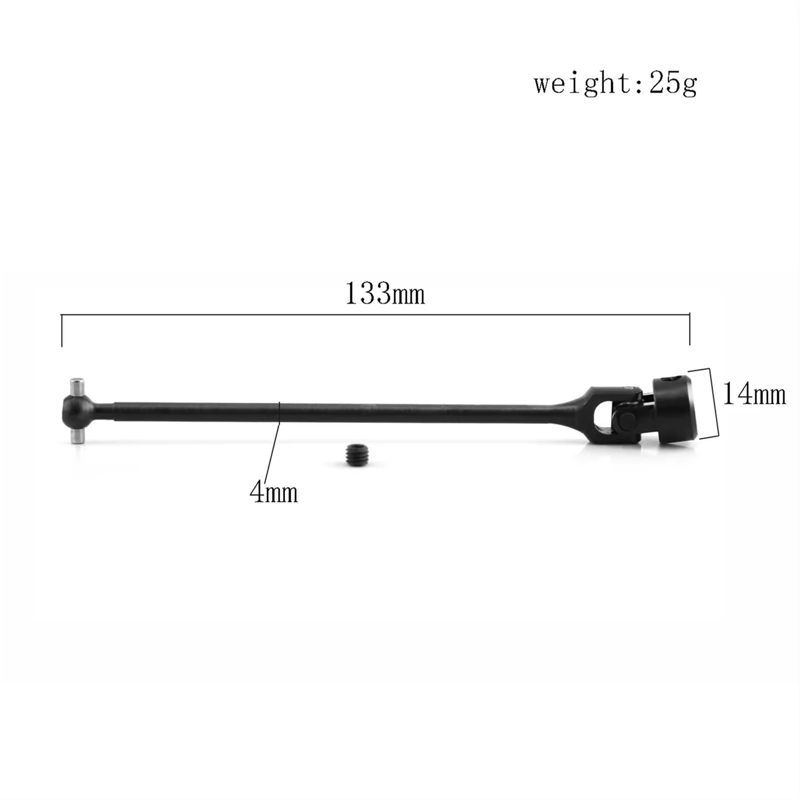 Varilla de Tracción para KYOSHO USA-1 para Foxx Eje De Transmisión Central Trasero Metal 1/8 RC para Accesorios Piezas Actualización para Monster Truck
