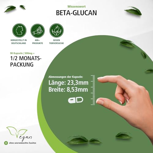 Beta-Glucan Fairvital Kapseln 90 Stück 500mg
