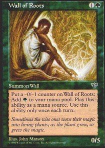 Magic The Gathering - Wall of Roots - Mirage