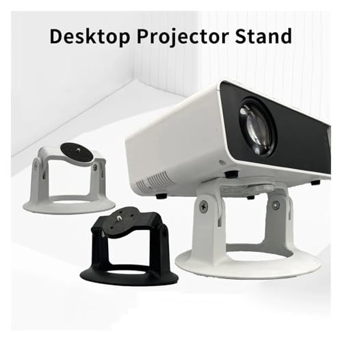 Soporte de proyector ajustable blanco con rotación para mesa 2
