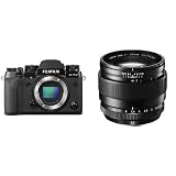 Fujifilm X-T2 - Cámara sin espejo de óptica intercambiable de 24,3 MP, negro - solo el cuerpo + Fujifilm 23 mm / F 1,4 XF R - Objetivo color negro