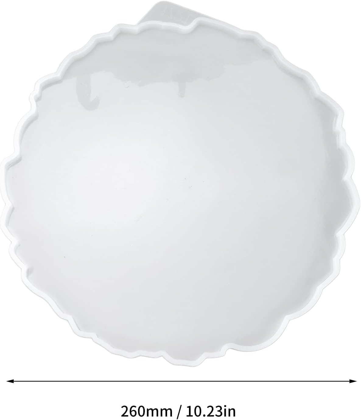 Large Round Resin Tray Mold, Irregular Silicone Serving Tray Geode Agate Epoxy Mold Fruit Tray Silicone Epoxy Casting Mould for Coaster, Fruit Board, Dessert Dish, Resin Painting Art