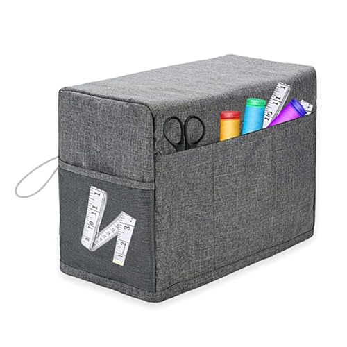 Housse machine à coudre protectrice et organiseur de poche pour accessoires - 6