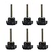 Nxtop 6Pcs 6mm x 35mm Male Threaded Star Shape Clamping Knob Grip