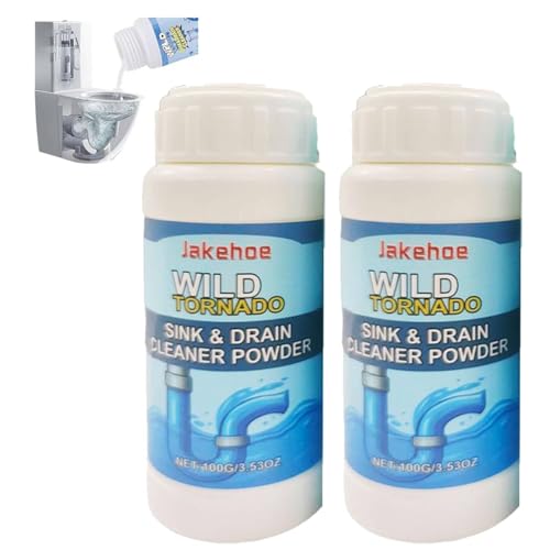 Potente detergente per lavello e scarico, deodorante per tubi, polvere pulita per lavello e scarico, potente detergente per scarico e tubi, detergente per lavello e scarico, per WC, cucina, bagno