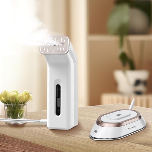 Newbealer Travel Iron bundle with Handheld Steamer for