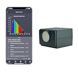 Industrial-Grade Handheld Spectrometer Device: 340-1000nm Full Spectrum Observation for R&D, QA & Educational Labs | Measures PPFD, CCT, CRI, Lux,Spectral Power Distribution with ±1nm Accuracy