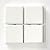 2" x 2" Essential White Matte Finish Ceramic Mosaic Tile Repair Sets (2" Individual Squares 5 Pack)