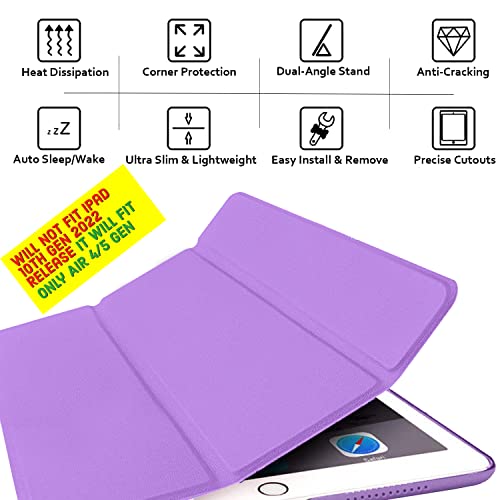 Image of DuraSafe Cases for iPad Air 4th 5th 6th 11th Gen 11 inch /10.9 inch A2588 A2589 A2591 MM9E3HN /A MM9D3HN /A MME23HN /A MM9C3HN /A MM9F3HN /A A2316 MYFQ2HN /A MM9N3HN /A MYFM2HN /A MYFR2HN /A MYFP2HN /A - Purple