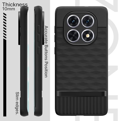 Image of Shockproof Case for Poco X7 5G | Full Camera Protection | TPU Flexible Back Cover for Poco X7 5G (Matte Black)