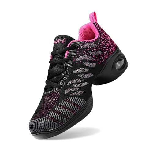 Chaussures de jazz de sport confortables anti-transpiration à coussin d'air pour femme