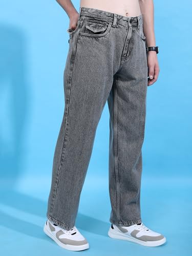 Image of Highlander Men's Loose Fit Jeans | Wide Leg | Mid Rise | Cotton | Jeans for Man