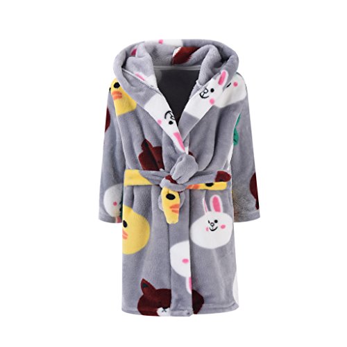 Preisvergleich Produktbild Baby Bademantel Mit Kapuze Jungen Mädchen Nachtwäsche 3-4 Jahre