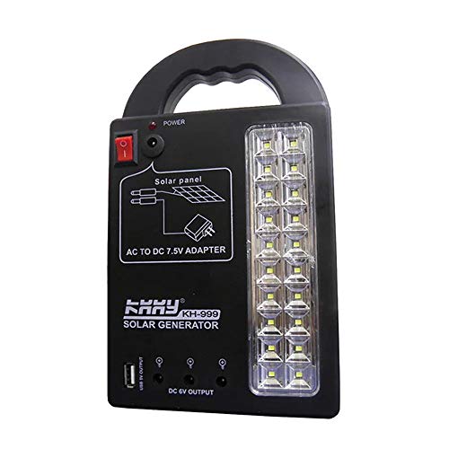 Luminaria Placa Solar Emergencia Lanterna Usb Carrega Celular 3 Lampadas