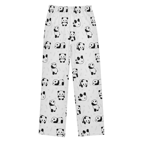 Boys' Pants Cute Panda Pattern Art Animal Long Bottoms Jogger Pants Elastic Waist Trousers with Pockets S-XL