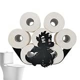 Portes De Papel Animal: Rollo De Papel De Seda Hilarante, Soporte Decorativo De Accesorios Para El Baño, Estante De Organizador De Inodoro Novedoso, Escultura Juguetona De Exhibición Para El Hogar | P
