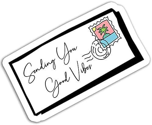 Good Vibes Sticker Chicago Mall Sayings Waterbottle Stickers S Letter Inventory cleanup selling sale