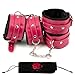 Ankle Straps Wrist Cuffs Leather Padded Fitness Sports Training and Home Gym Workouts - Adjustable Straps for Comfortable Fit and Support