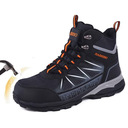 Image of Blapek Steel Toe Work Boots for Women, Insulated Work Boots | Lightweight Comfortable Safety Toe Shoes for Construction Workers, Steel Toe Sneakers for Warehouse & Auto Repair