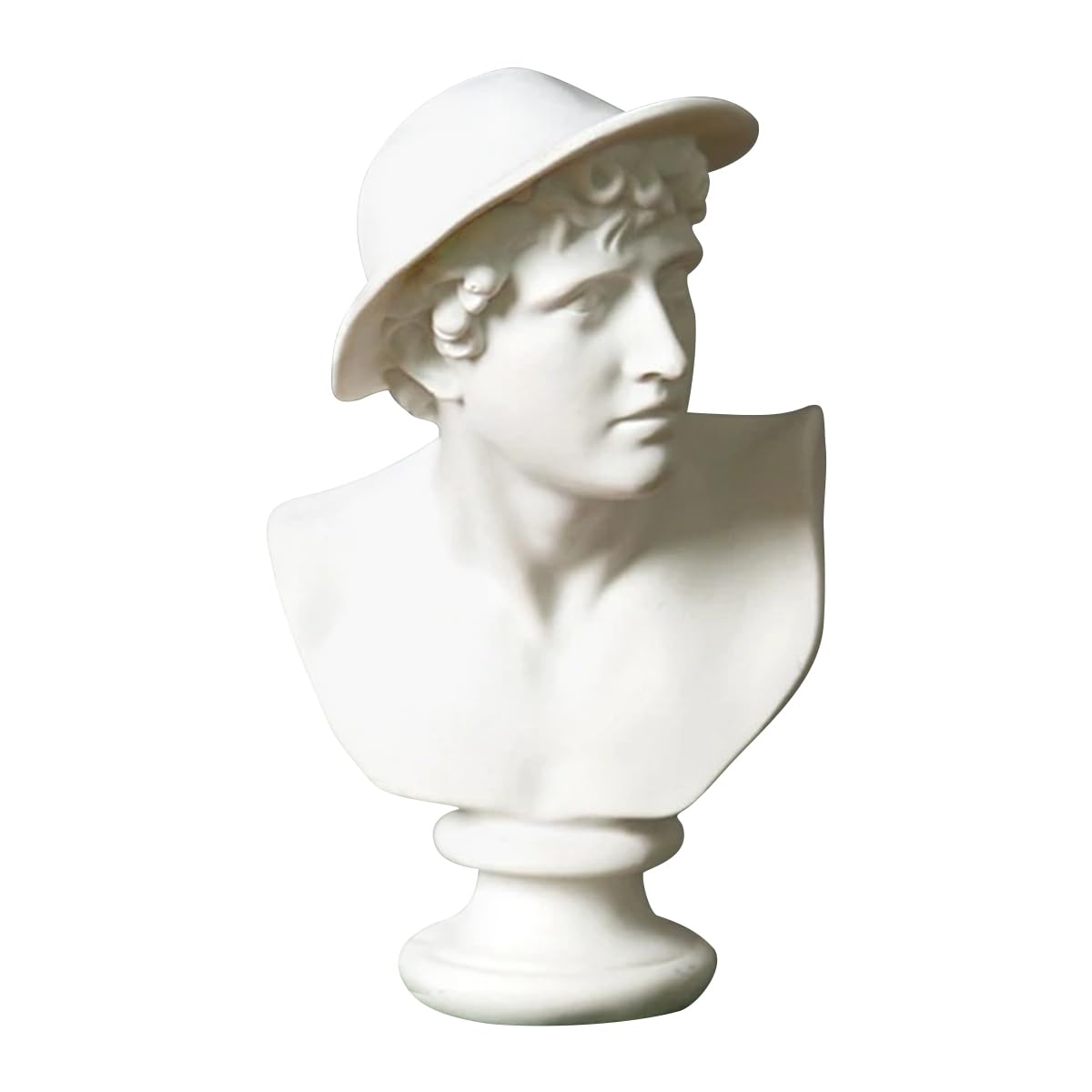 Escultura de busto griego mini figura de resina premium de 15 cm Estilo L