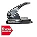 Rexel V412 4 Hole Punch, 12 Sheet Capacity, Adjustable Guide Bar, Metal, Black, 8309