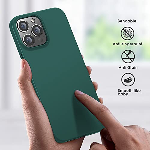 X-Level Compatible Iphone 13 Pro Max Case Slim Fit Ultra-Thin [Guardian Series] Soft Tpu Matte Finish Coating Phone Cases Lightweight Back Cover Grip For Iphone 13 Pro Max 6.7" (2021)-Midnight Green #TOP5