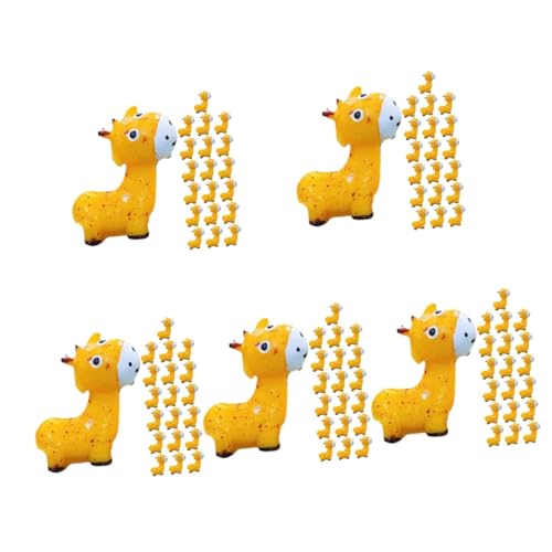 Sosoport 100pièces Figurines Miniatures Animalières De Décorations De Jardin Giraffes pour Terrarium Et Extérieur