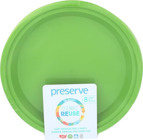 Preserve 6101 Go Large Plates, Set of 8, Apple Green