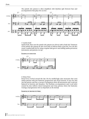 Brazilian and Afro-Cuban Jazz Conception -- Piano: Book & CD