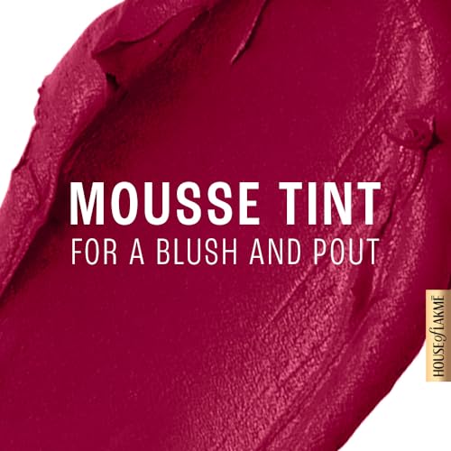 LAKMÉ Double Duty Lip & Cheek Mousse Matte Lipstick & Soft Blush, Lightweight, Long L... - Image 4