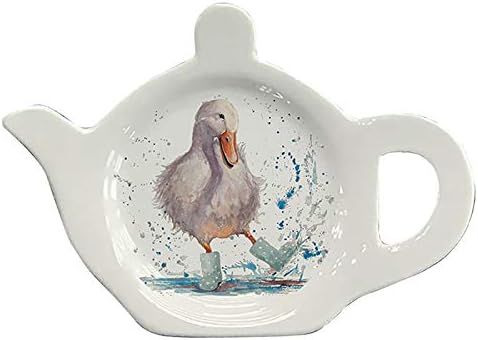 Teabag Tidy Rest for Used Tea Bags Pretty Design by Bree Merryn (Deirdre Duck)