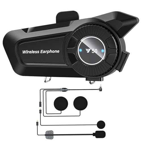 Intercom Moto Appareil Bluetooth à Molette pour Motos...