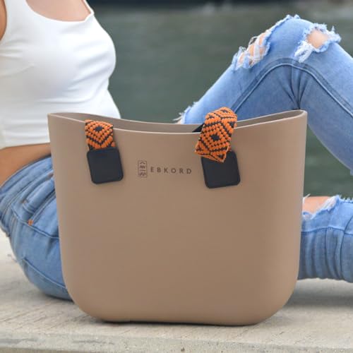 Image of Rubber tote bag for women lightweight | EVA beach bag waterproof | Inner bag |Three pairs of handles