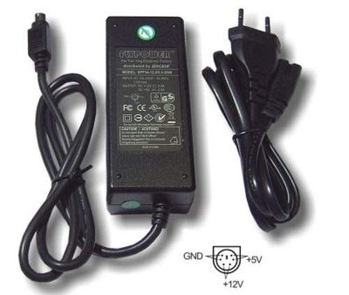 aixcase AIX-PS34-6PIN Power Supply 5V/12V, 34W, for Aixcase USB Case 3.5 Inches / 5.25 Inches