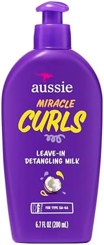 Aussie Leave-In Detangling Milk Miracle Curls 6.7 Ounce (200ml)