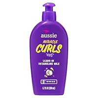 Aussie Miracle Curls with Coconut Oil, Paraben Free Detangling Milk Treatment, 6.7 fl oz