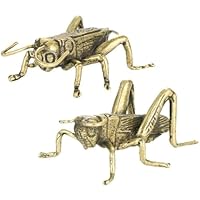 Amazon.co.jp: コオロギ ミニチュア 銅 置物 アンティーク ソリッド