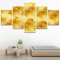 SIGNWIN 5 Panel Canvas Wall Art Organic Arrangement Modern Artwork for Home Decorations Ready to Hang - 60