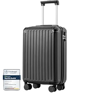 COOLIFE Ryanair Kabinenkoffer 55x35x20 cm EasyJet Handgepäck Koffer TSA