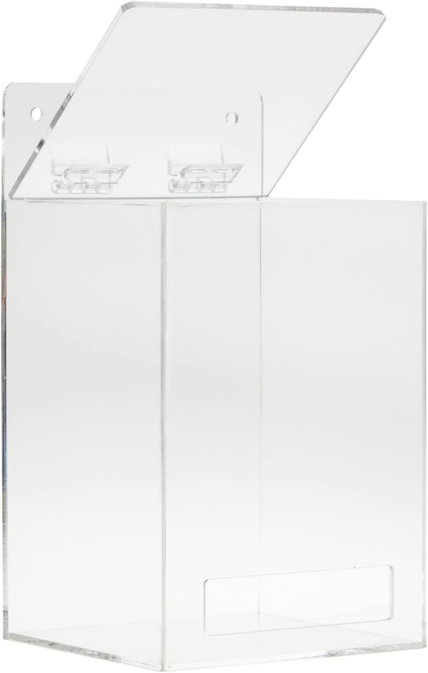 ヘアネットディスペンサー壁掛けアクリル容器(6.5 x 9 x 6インチ)