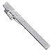Hugesavings 4 Pcs Tie Clips, Fashion Necktie Clips Tie Bar Clips Tie Pins Set Silver Tone