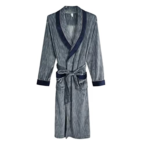 Pijama grueso de lana coralina de alta calidad estilo albornoz tipo kimono