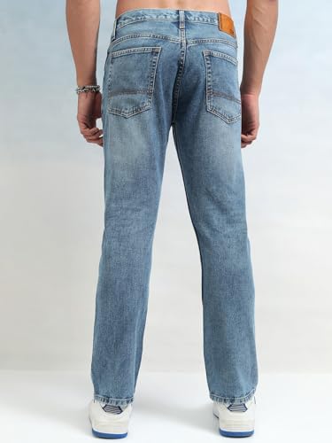 Image of Highlander Men's Loose Fit Jeans | Wide Leg | Mid Rise | Cotton | Jeans for Man