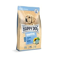 Happy Dog 60514 – NaturCroq Puppy – Alleinfutter mit Kräutern für Welpen ab 4 Wochen bis 6 Monate – 15 kg Inhalt