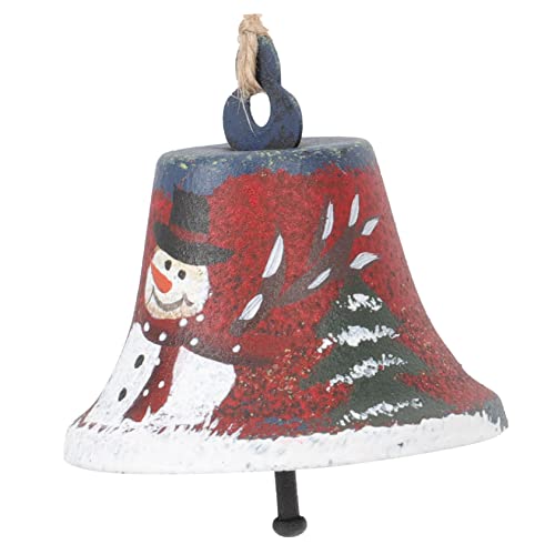 Bestoyard Wrought Iron Bell Pendant House Accessories For Home Wall Hanging Decor Christmas Decor Christmas Bells Christmas Bell Hanging Ornament Xmas Tree Snowman Bell Xmas Bell Decor Props #TOP19